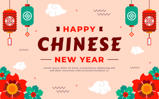 新年海报贺卡红包背景