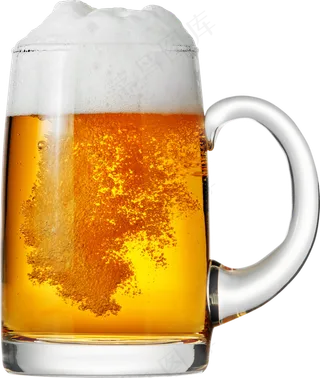 免抠实物啤酒摄影图透明图层