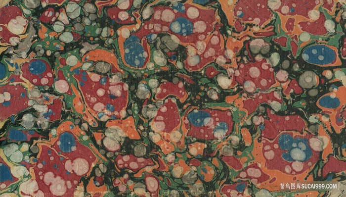 传统复古花色布料背景图片