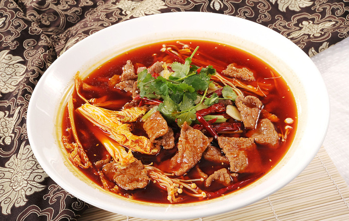 美食水煮肉片