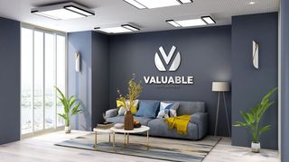 设计办公室品牌标志样机素材