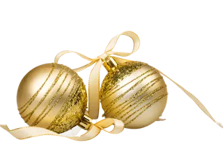 圣诞节金色挂球