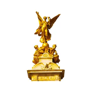 雕塑金色天使素材