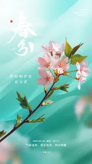 春分节气海报