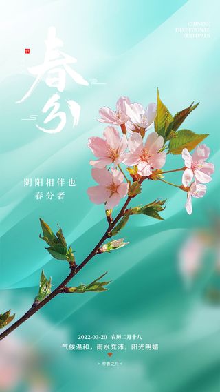 春分节气海报