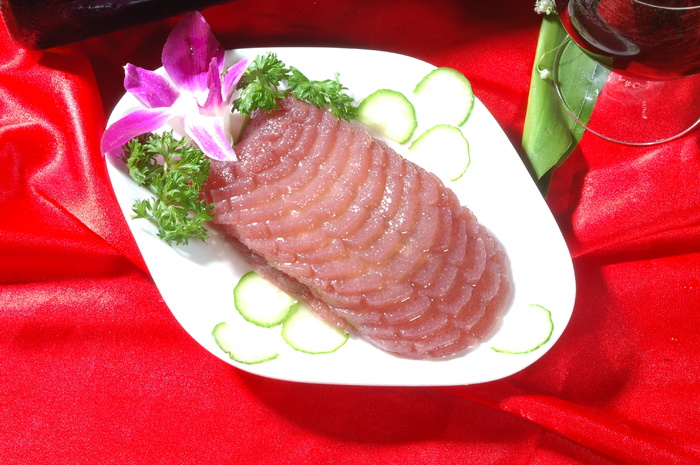 0806L-242 红酒雪梨拼黄桃