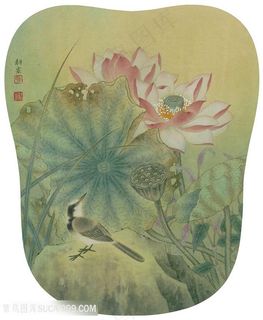 工笔画荷花国画图片