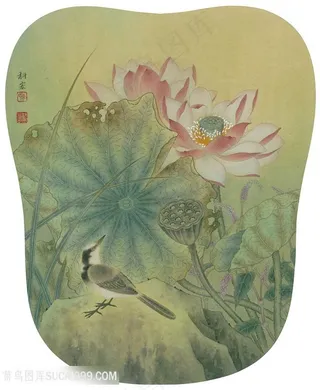 工笔画荷花国画图片