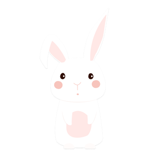 卡通兔子可爱动物矢量免扣素材设计素材免扣