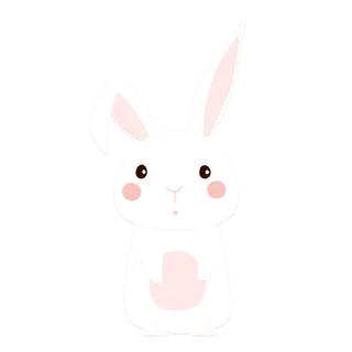 卡通兔子可爱动物矢量免扣素材设计素材免扣