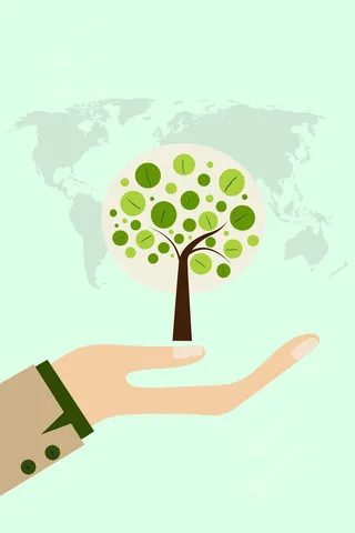 高清创意绿色环保背景图片公益海报展板宣传PSD分层平面设计素材