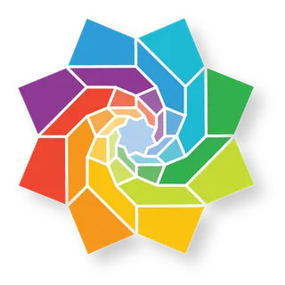 七色花卡通彩色