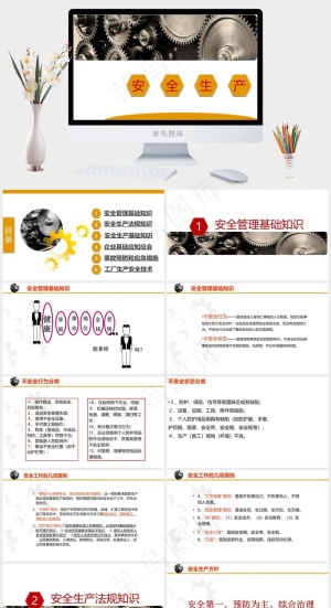 员工安全生产培训课件PPT模板预览图