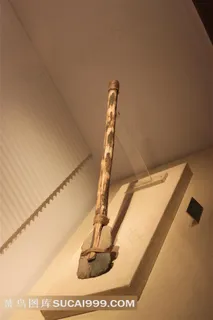 半坡博物馆馆藏石铲工具文物