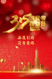 315打假宣传海报源文件