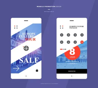 UI多页面包装展示手机APP交互界面样机长图概念PSD设计模板