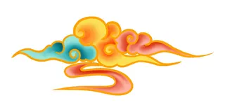 中国风中式国潮敦煌云纹祥云插画图案云朵云彩元素PSDAI设计素材