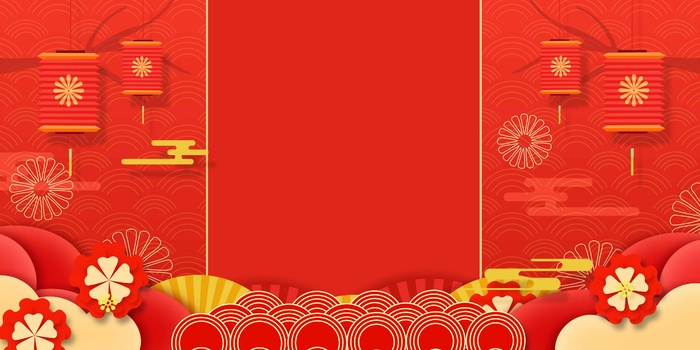 红色展板背景psd模版下载