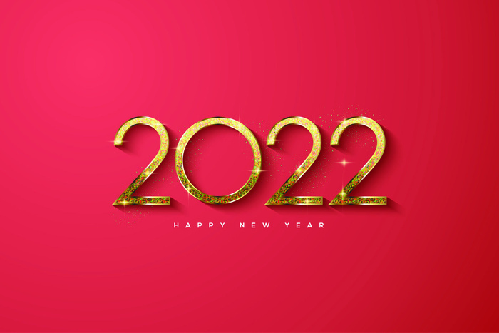 2022创意艺术字体新年虎年圣诞节数字立体质感文字AI矢量设计素材