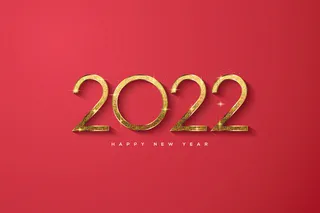 2022创意艺术字体新年虎年圣诞节数字立体质感文字AI矢量设计素材