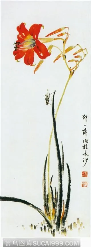 萱花图