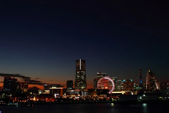 日本横滨夜景图片