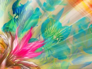 图片设计素材背景鸟语花香