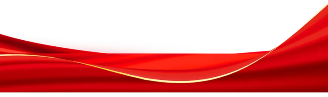 红色飘带免扣素材