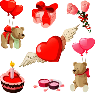 素材情人节卡通