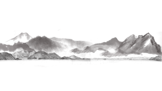 山水画素材中国风水墨画素材元素中国画