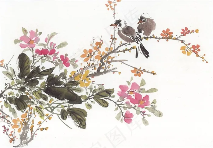 国画花鸟系列素材