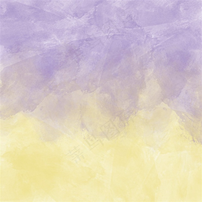 黄紫渐变水彩水墨背景图片