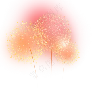 礼花绽放烟花喜庆过年