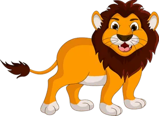 狮子棕色卡通