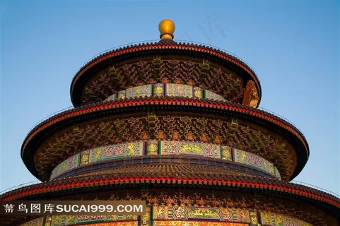 天坛祈年殿特写素材