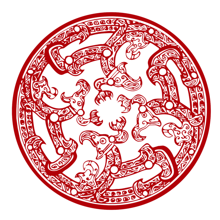 红色喜庆简约风传统吉祥纹样纹路纹理免扣PNG素材图片 (57)