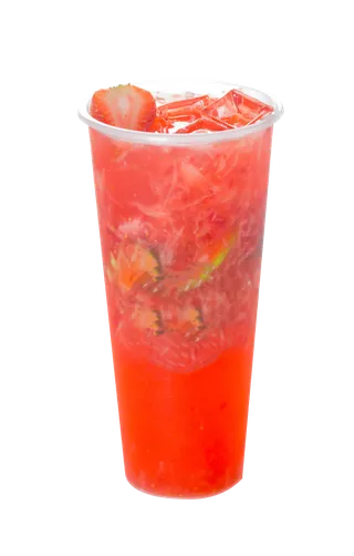 汉堡奶茶草莓饮品