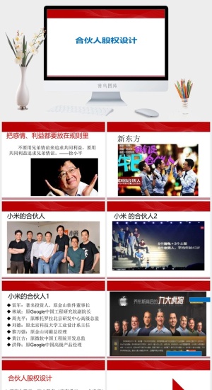 股权激励制度汇报演讲PPT模板预览图