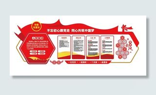 入党誓词党建文化墙