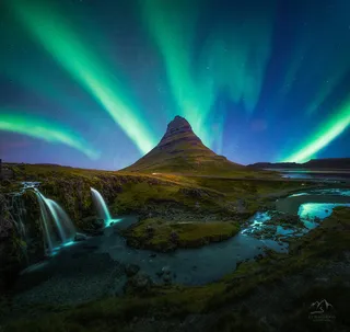 绿色极光壁纸图片