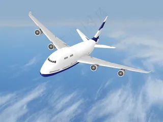 飞机高空中飞行航天宇宙