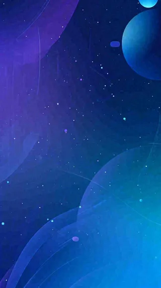 蓝紫色渐变星空科幻简约背景