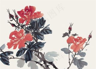 写意花卉临摹素材