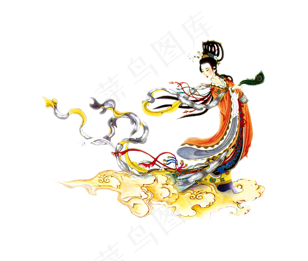 嫦娥中秋节美女卡通