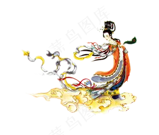 嫦娥中秋节美女卡通