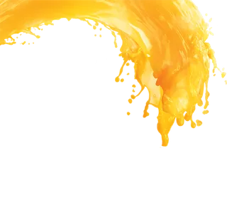 素材橘子汁弧形