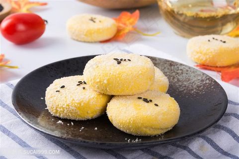 唯美甜点南瓜饼图片
