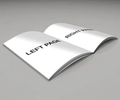 灰色简约大气画册样机