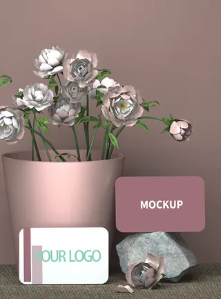 高端大气商务名片样机