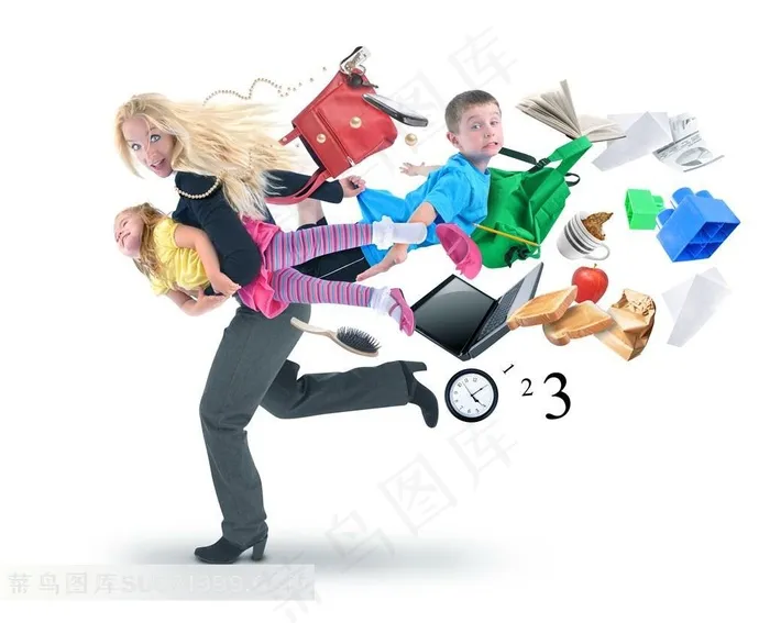 另类欧美亲子照图片